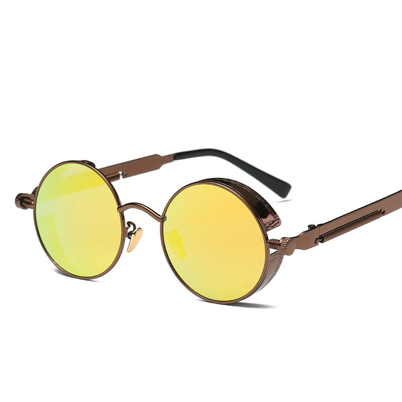 Vintage Punk Round Tinted Sunglasses