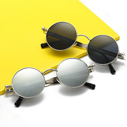 Vintage Punk Round Tinted Sunglasses