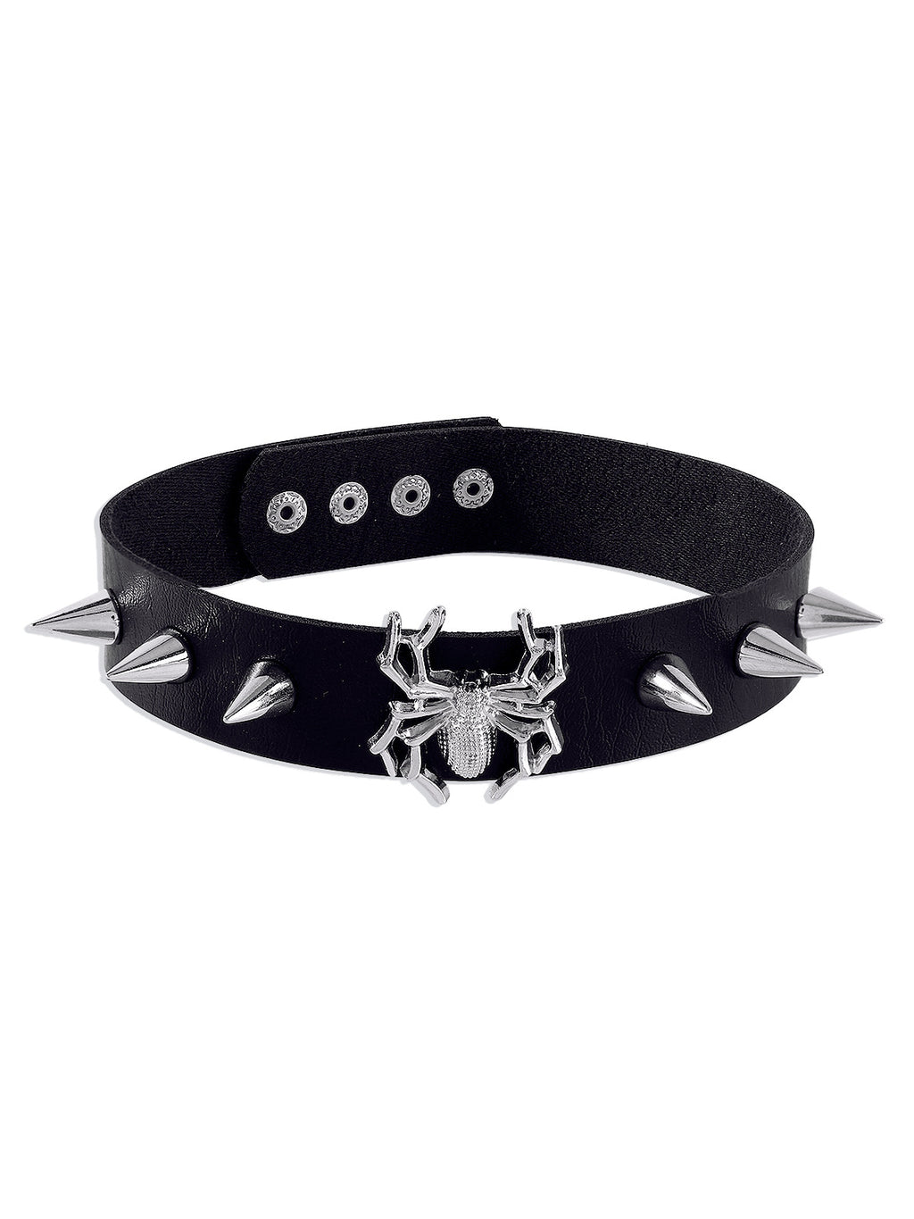 Gothic Skull Leather Collar
