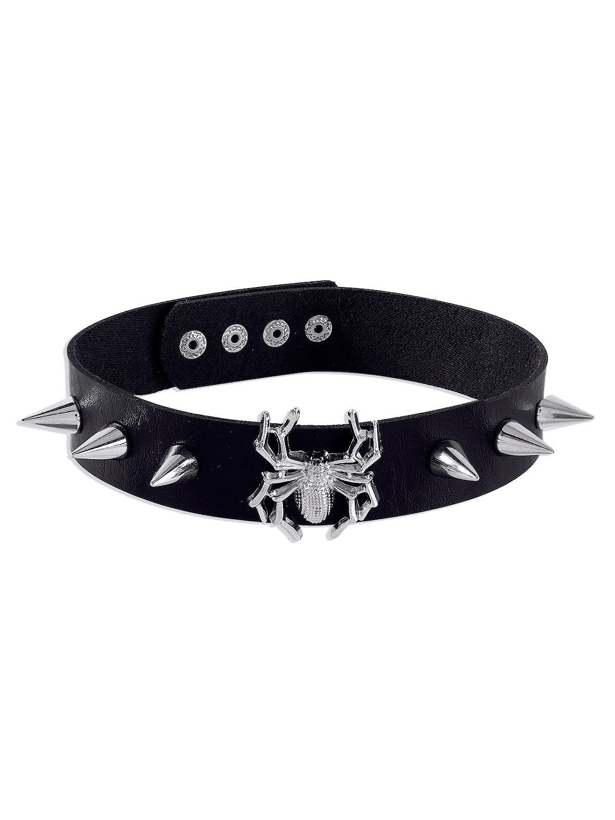 Gothic Skull Leather Collar