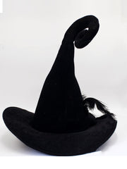 Chapeau de plumes de sorcière, accessoires de fête d'Halloween 