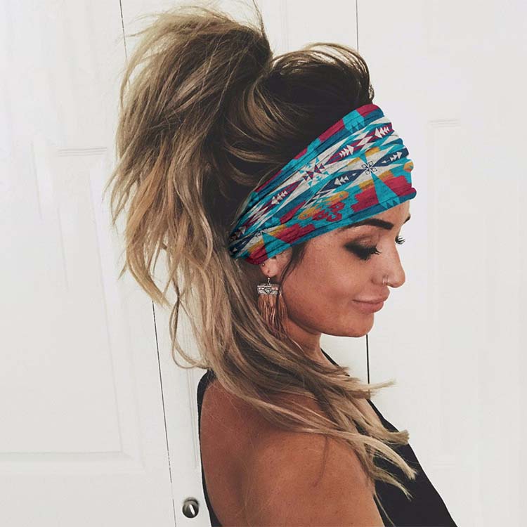 Casual Geometric Pattern Wide Headband