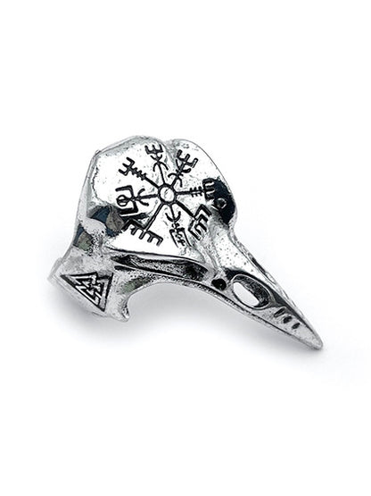 Engraved Eagle's Beak Band Ring