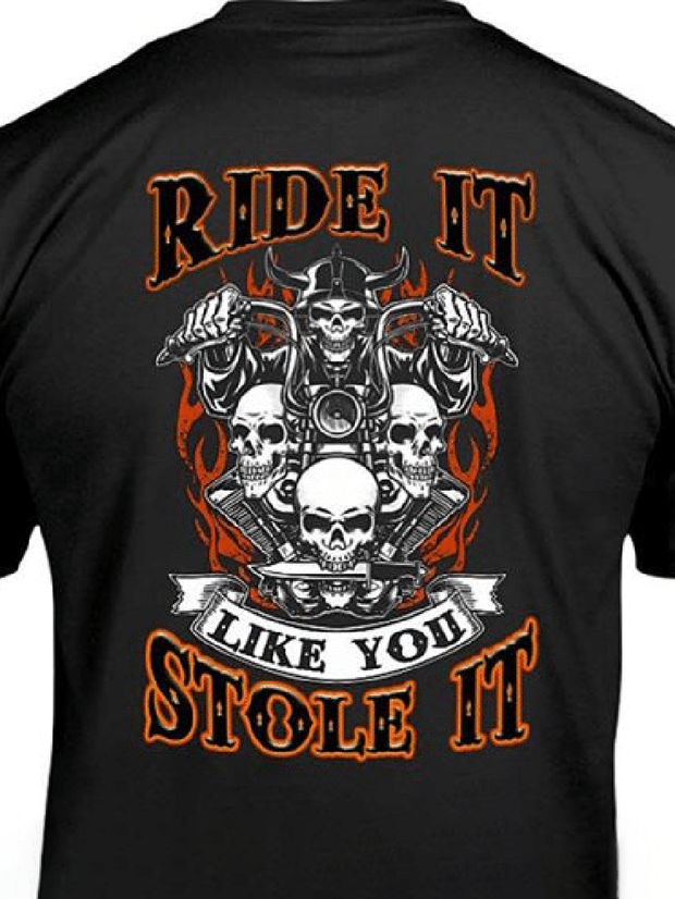 T-Shirt mit Totenkopf-Motiv für Herren 