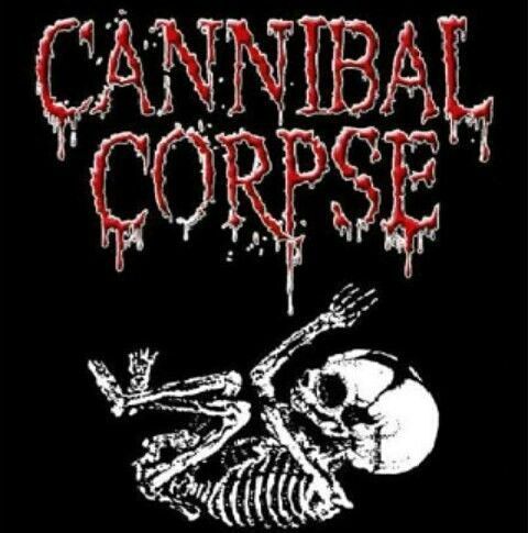 Sexy Weste mit Cannibal Corpse-Aufdruck und Kreuzausschnitt