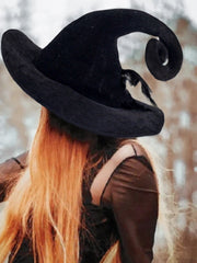 Chapeau de plumes de sorcière, accessoires de fête d'Halloween 