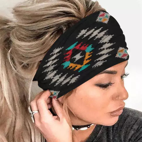 Ethnic Printed Wide Casual Headband