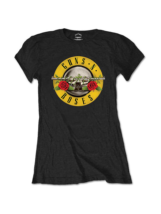 Guns And Roses Bedrucktes Damen-T-Shirt 