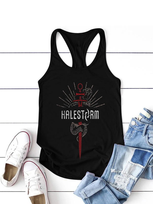 Halestorm Printed Sexy I-Shaped Vest