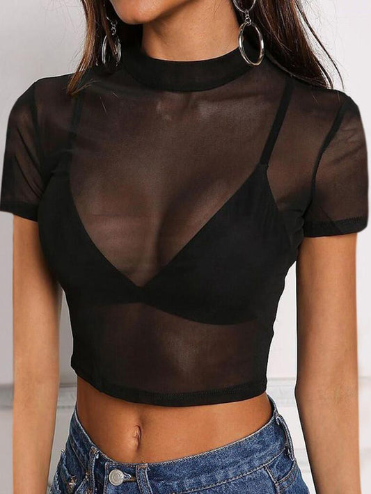 See-Through Mesh Tops