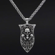 Gothic Viking Skulls Pendant Necklace