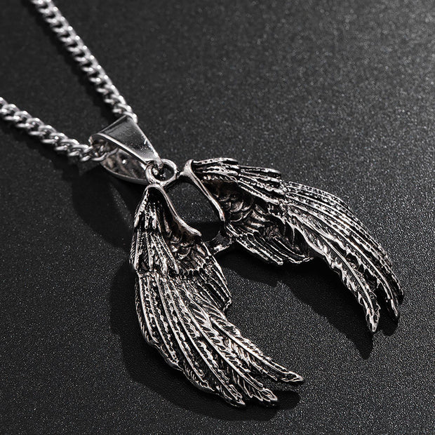 Evil's Wings Pendant Fashion Necklace