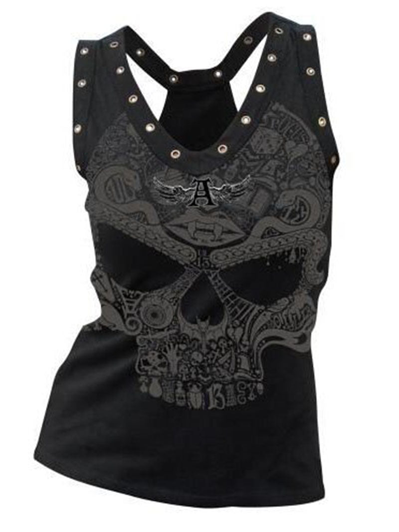 Skull Print Casual Camisole