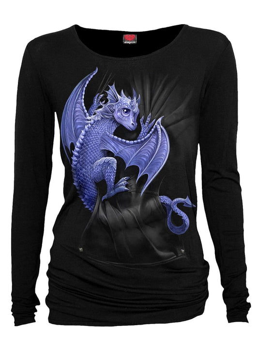 Dragon Print Casual Women's Top