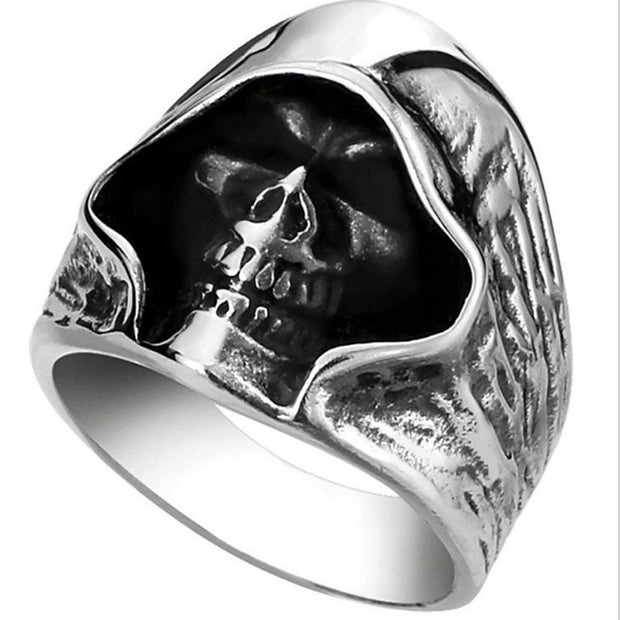 Men's Fashion Hooded Skull Ring