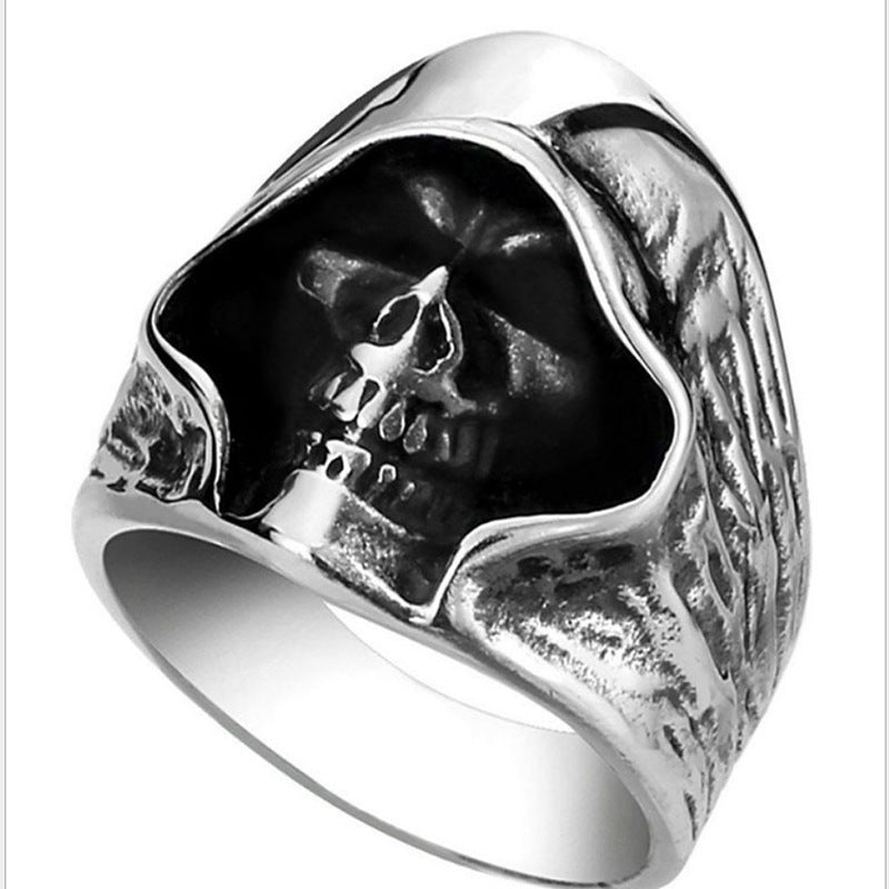 Men's Fashion Hooded Skull Ring