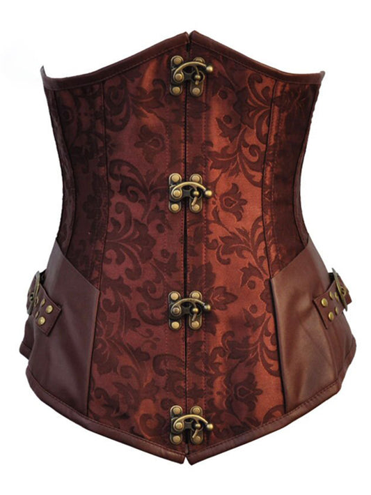 Corset à boucles de style punk 