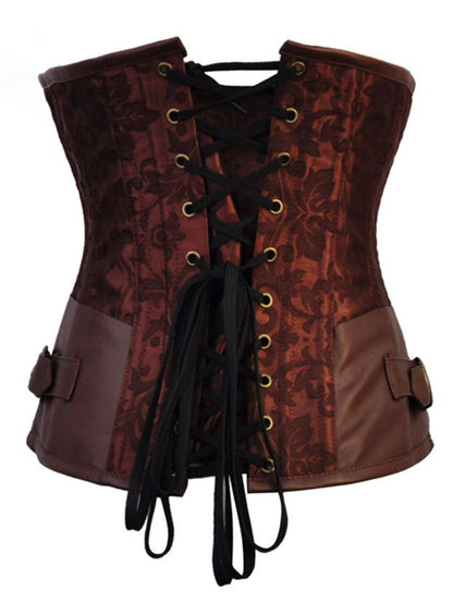 Punk Style Buckled Corset