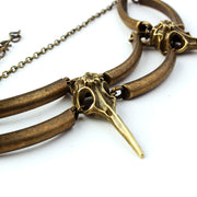 Gothic Retro Vogelschädel Halskette 