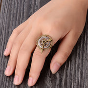 Clock Pointer Steampunk Style Ring