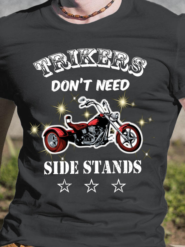 Trikers brauchen keinen Seitenständer Motorrad Herren T-Shirt