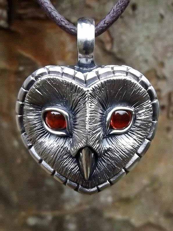 Collier pendentif hibou 