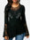 Ghost Hand Long Sleeve Lace Patchwork Irregular T-Shirt