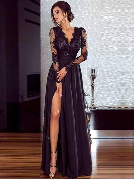 Robe de soirée sexy en dentelle 