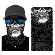 Masque de cyclisme imprimé crâne de mode 