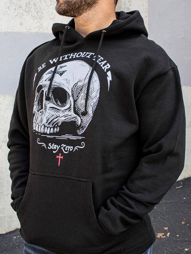 Be Without Fear Skull Printed Men's Hoodie