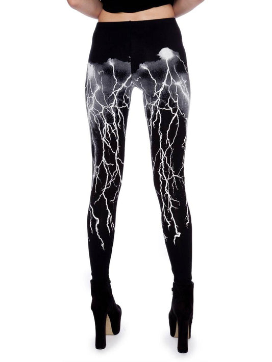 Leggings mit Blitz-Print 