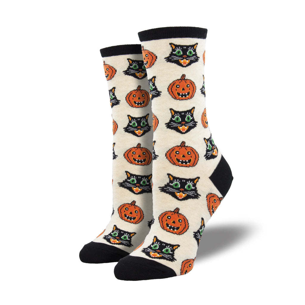 Halloween Funny Jacquard Crew Socks