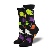 Lustige Halloween Jacquard Crew Socken 