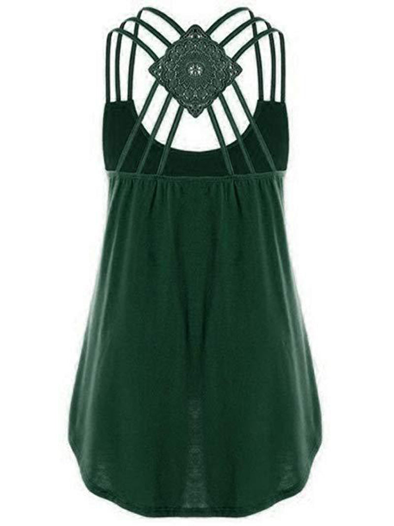 Casual Sexy Cross Back Camisole