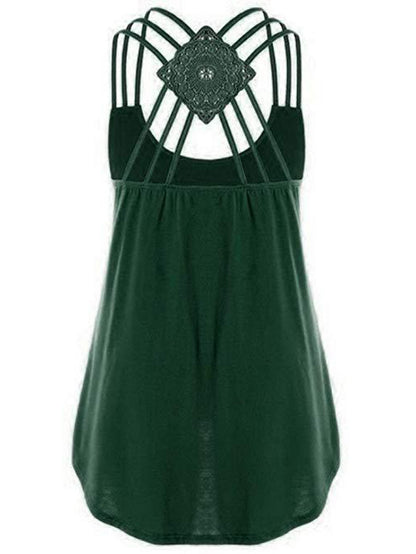 Casual Sexy Cross Back Camisole