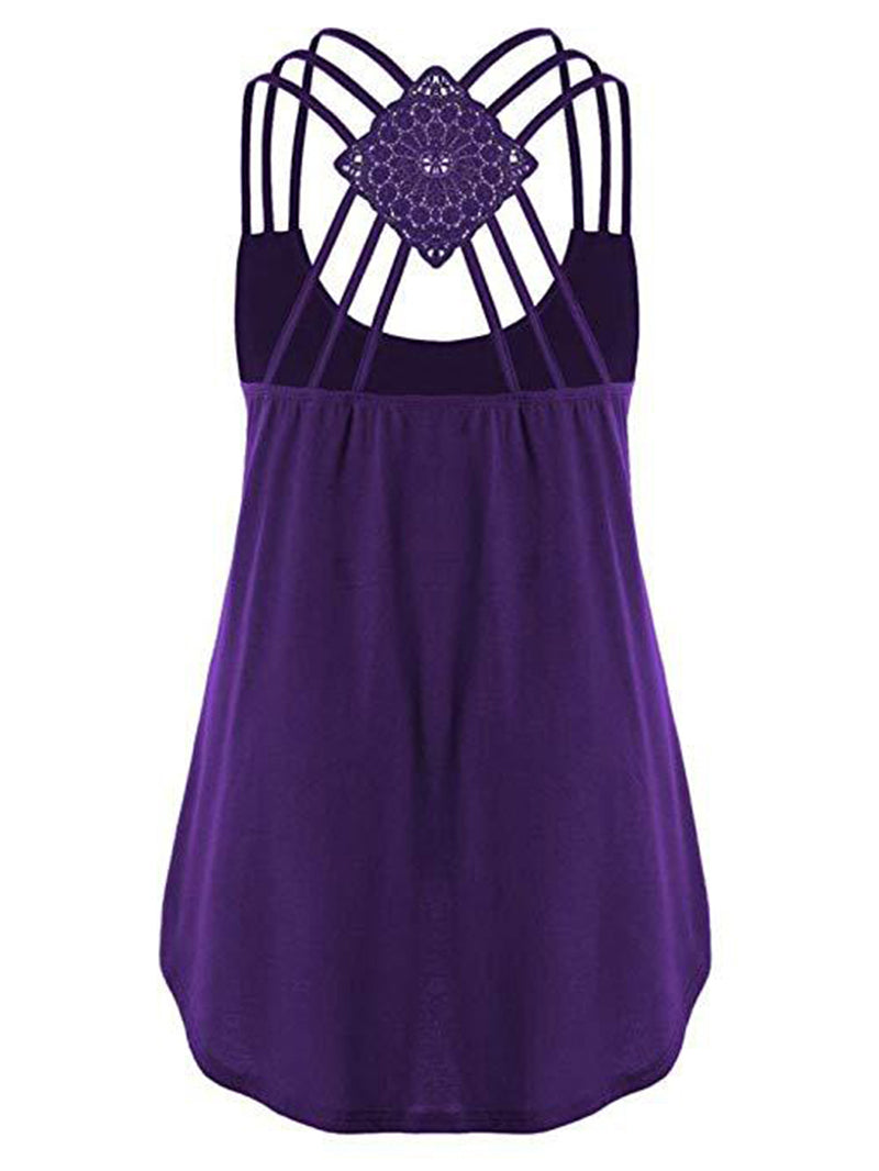 Casual Sexy Cross Back Camisole