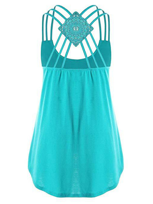 Casual Sexy Cross Back Camisole