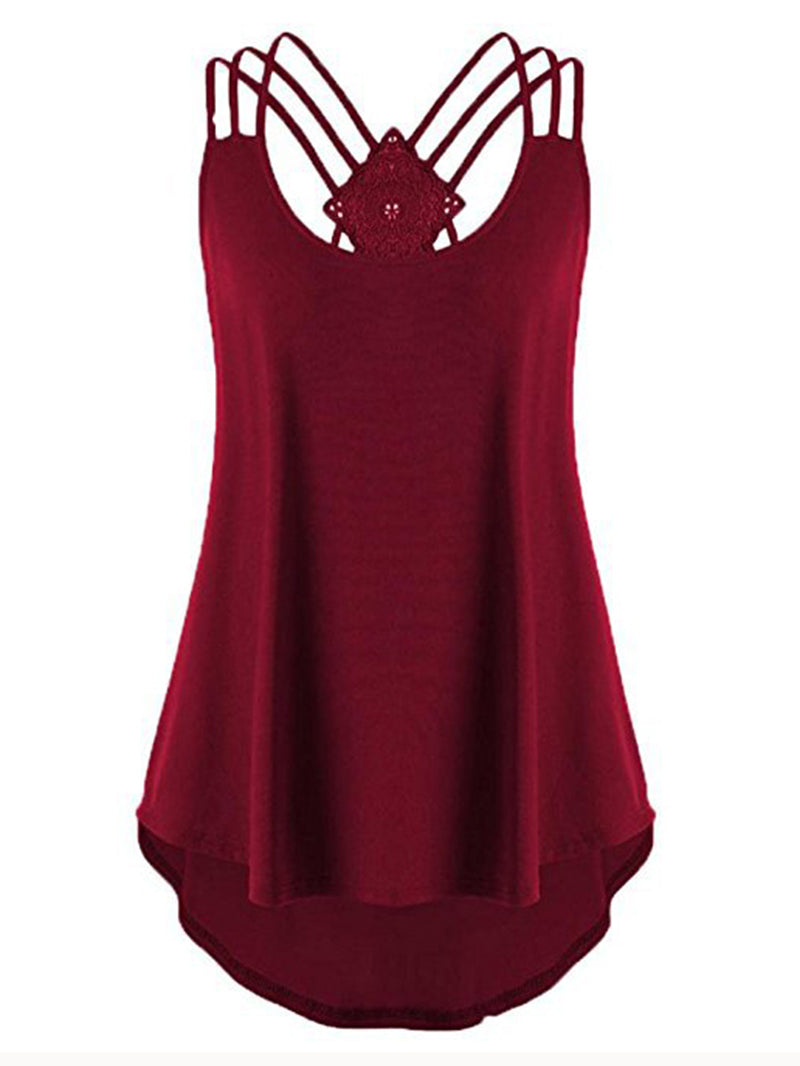 Casual Sexy Cross Back Camisole