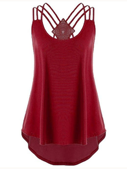 Casual Sexy Cross Back Camisole