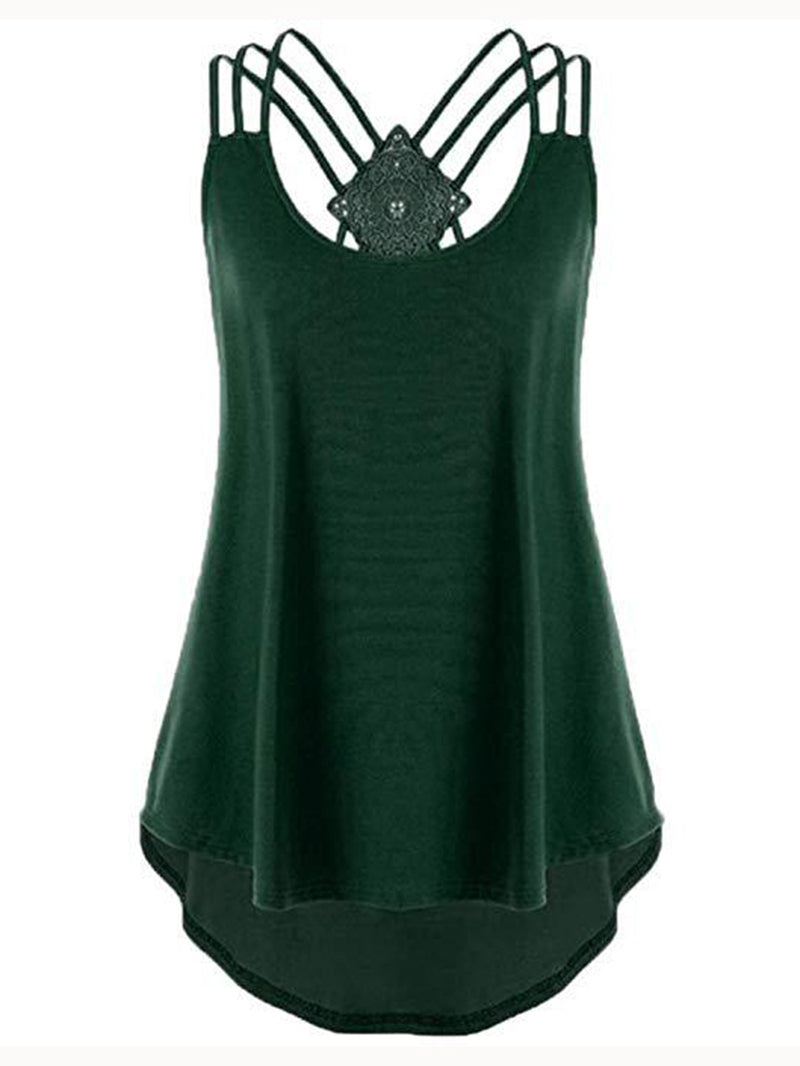 Casual Sexy Cross Back Camisole