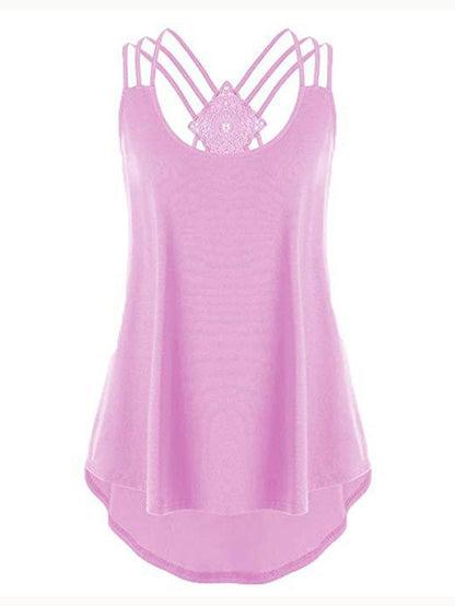 Casual Sexy Cross Back Camisole