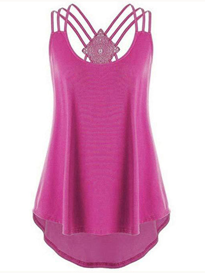 Casual Sexy Cross Back Camisole