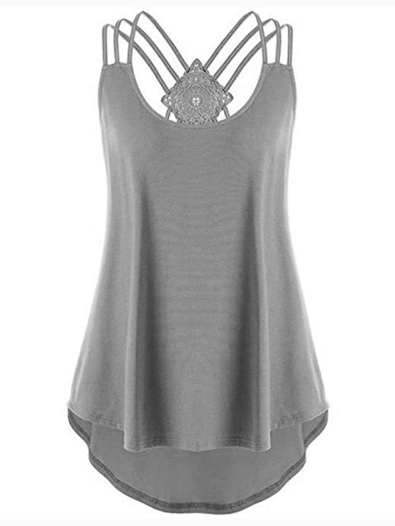 Casual Sexy Cross Back Camisole