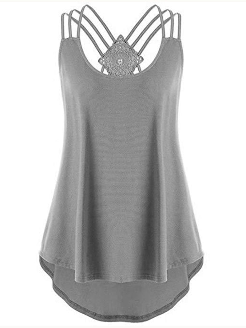 Casual Sexy Cross Back Camisole