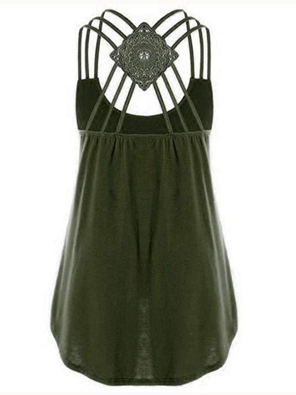 Casual Sexy Cross Back Camisole