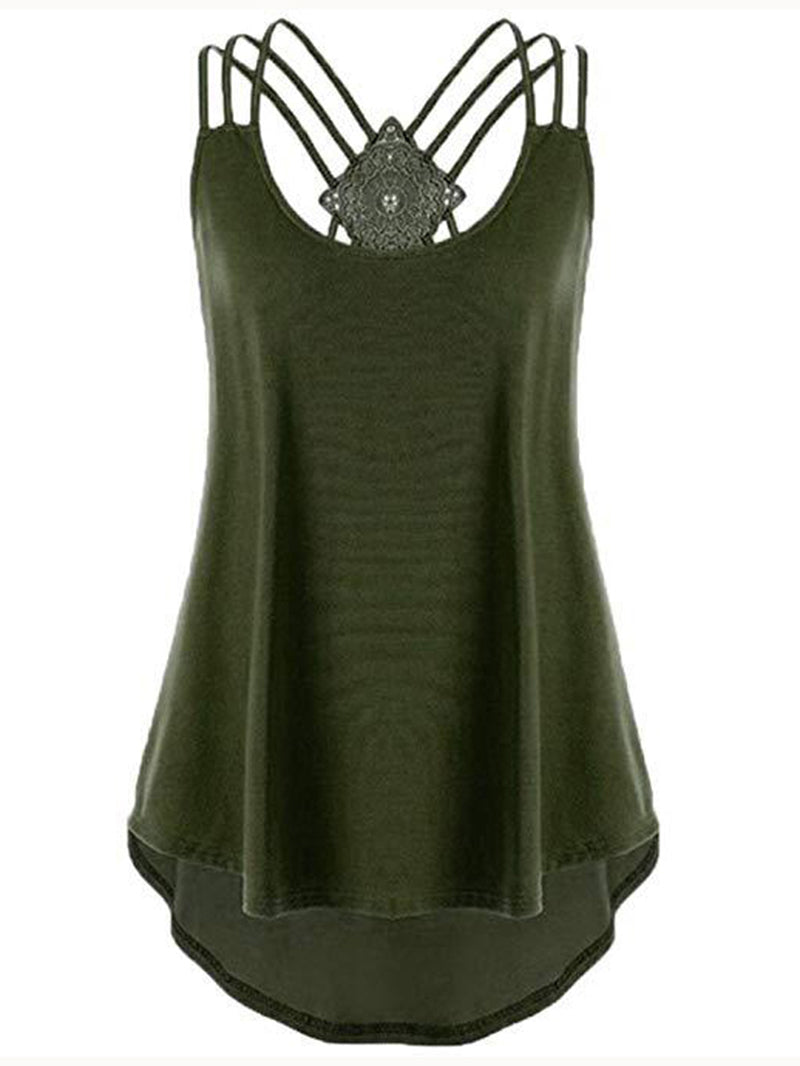 Lässiges, sexy Camisole mit gekreuzten Trägern am Rücken