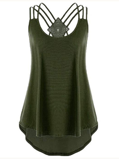 Casual Sexy Cross Back Camisole