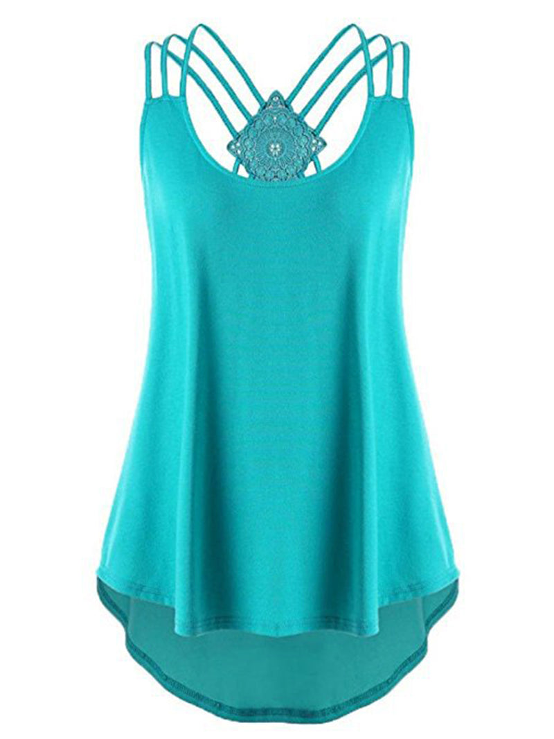 Casual Sexy Cross Back Camisole