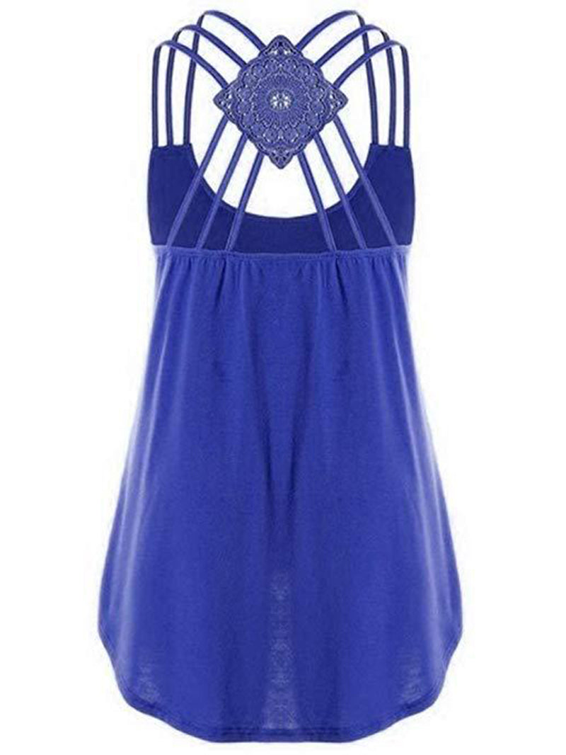 Casual Sexy Cross Back Camisole