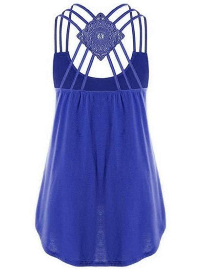 Casual Sexy Cross Back Camisole